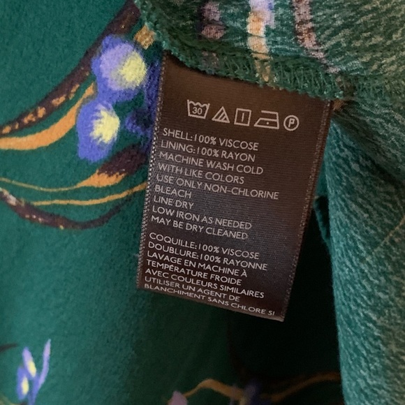 ❌SOLD❌⬇️UO green floral puff sleeve mini dress - Picture 5 of 5